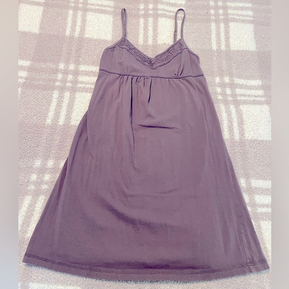 Taupe spaghetti strap dress. Size small.